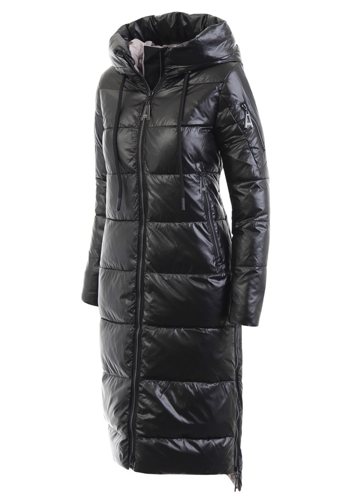 Damska Kurtka Ortalionowa Długa Antonina Czarna