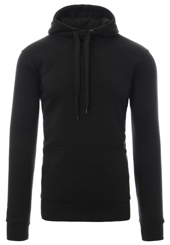 Męska Bluza Bawełniana Z Kapturem Czarna