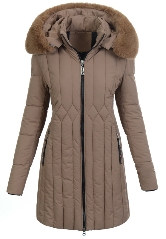 Damska Kurtka Zimowa Milena Brązowa