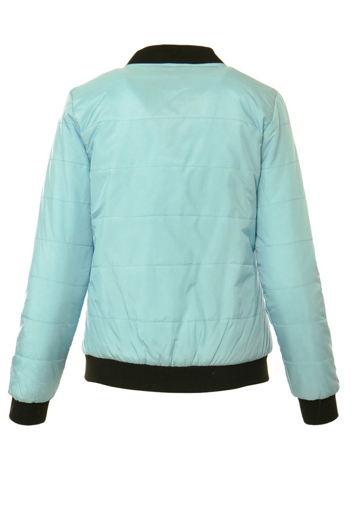 Damska Jesienna Wiosenna Kurtka Bomberka Arlena Błękitna