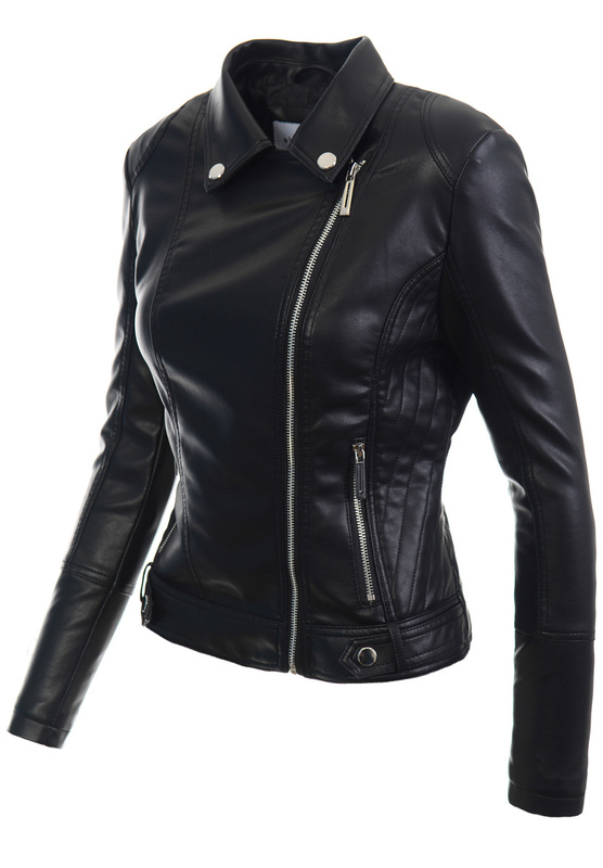 Damska Kurtka Ramoneska Kely Czarna