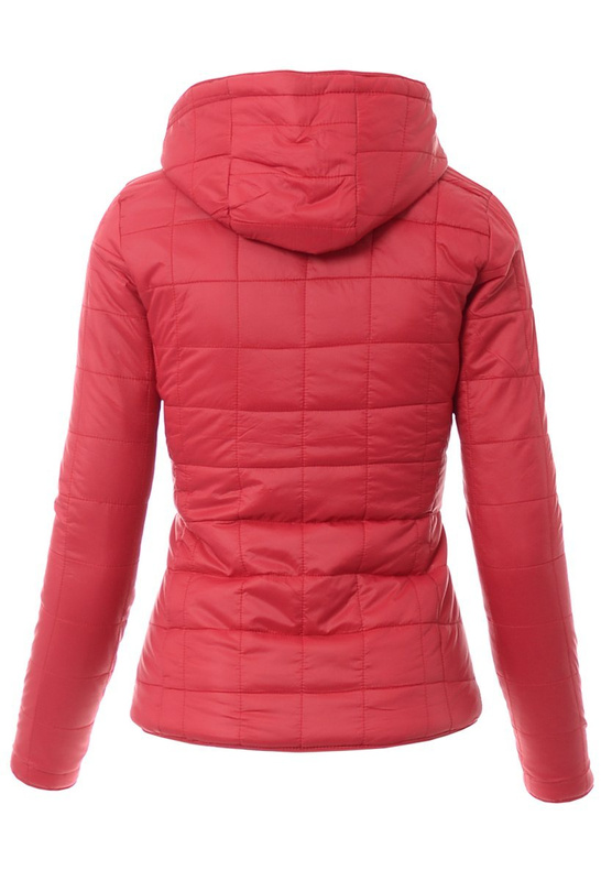 Damska Wiosenna Kurtka Czerwona