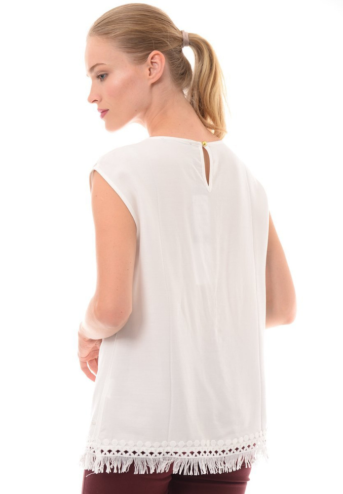 Damska Bluzka Ecru