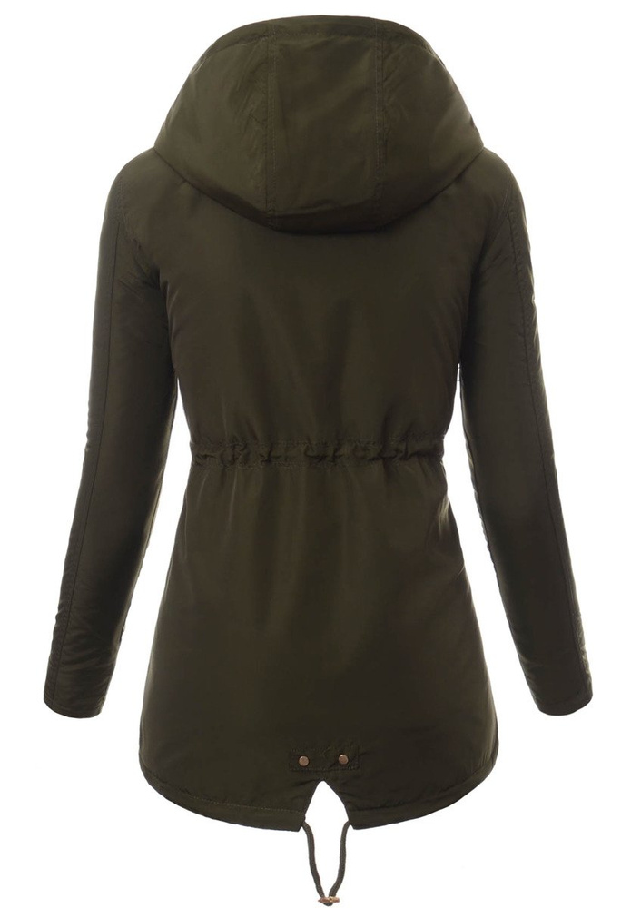 Damska Kurtka Parka Ortalionowa Wiosenna Ania Zielona