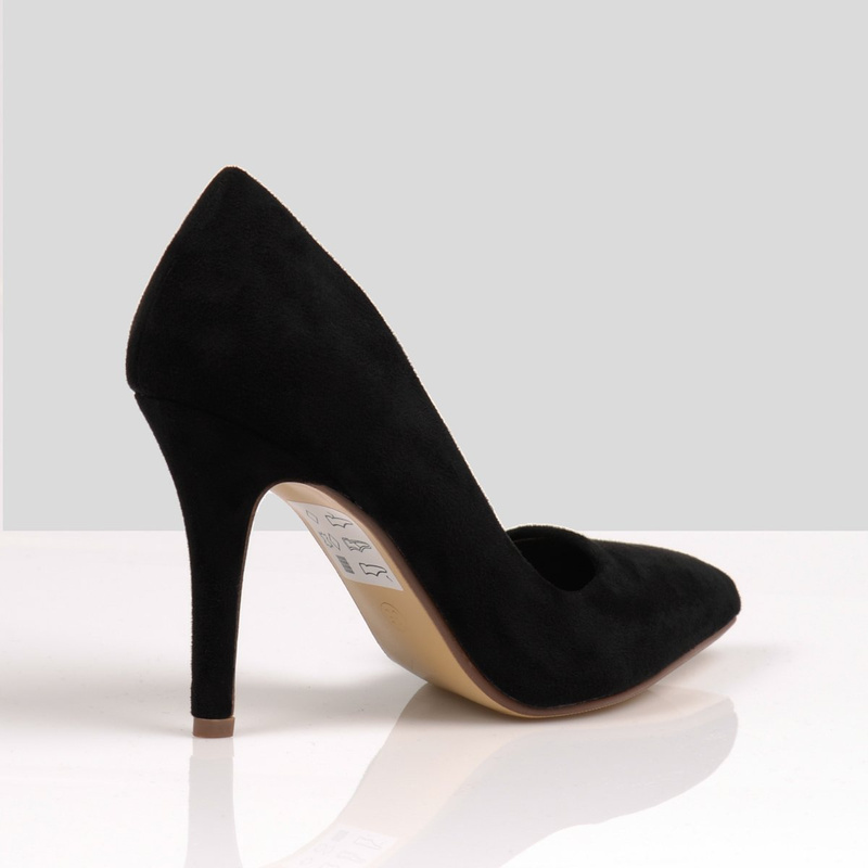 Asymetryczne Szpilki w Szpic Sandra Czarne