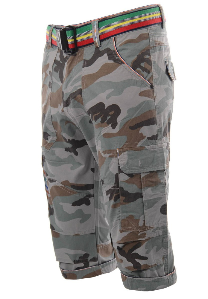 Męskie Spodenki Krótkie Bojówki Moro Khaki