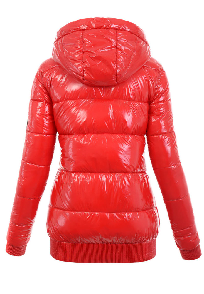 Damska Zimowa Kurtka Luiza Czerwona