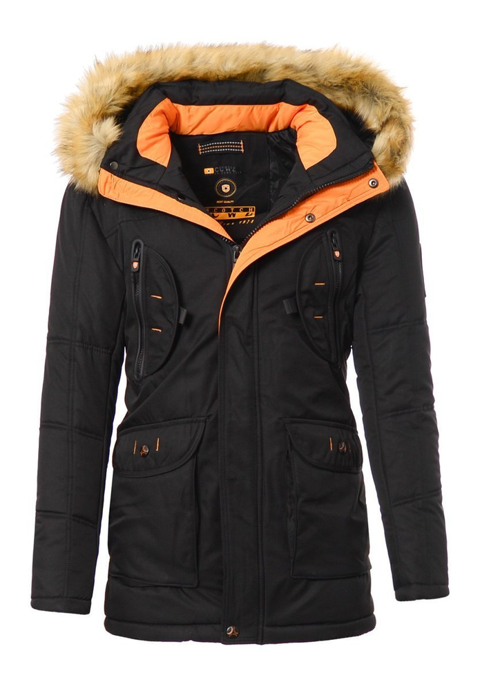 Męska Zimowa Kurtka Robert Czarna