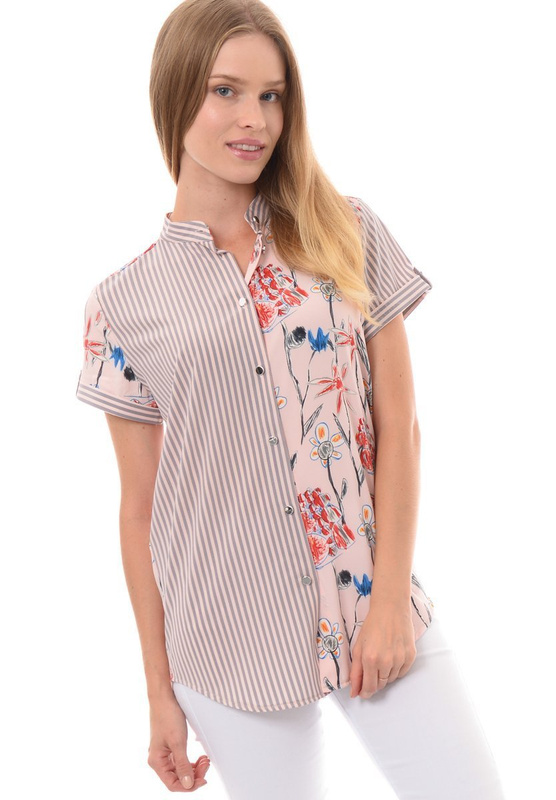 Damska Bluzka Koszula Różowa