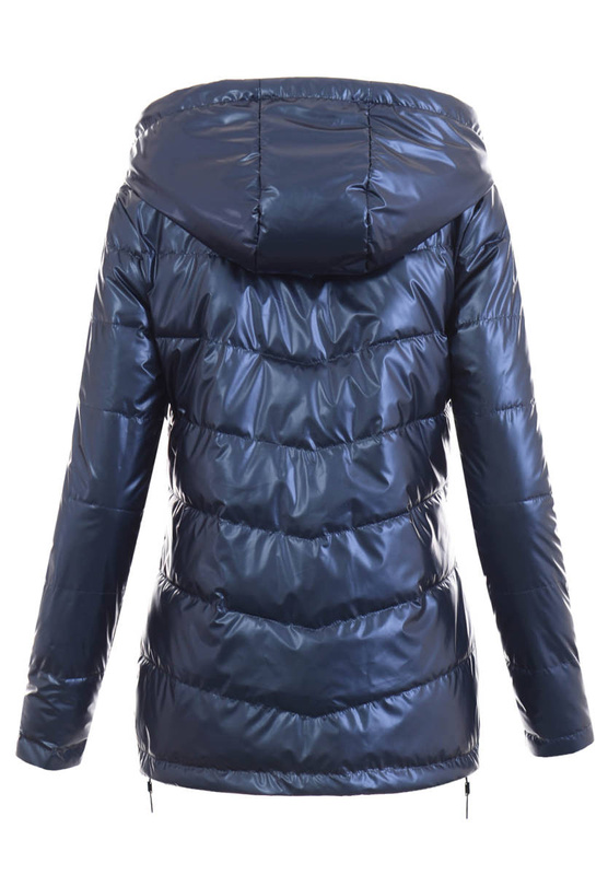 Damska Wiosenna Kurtka Rozalia Granatowa