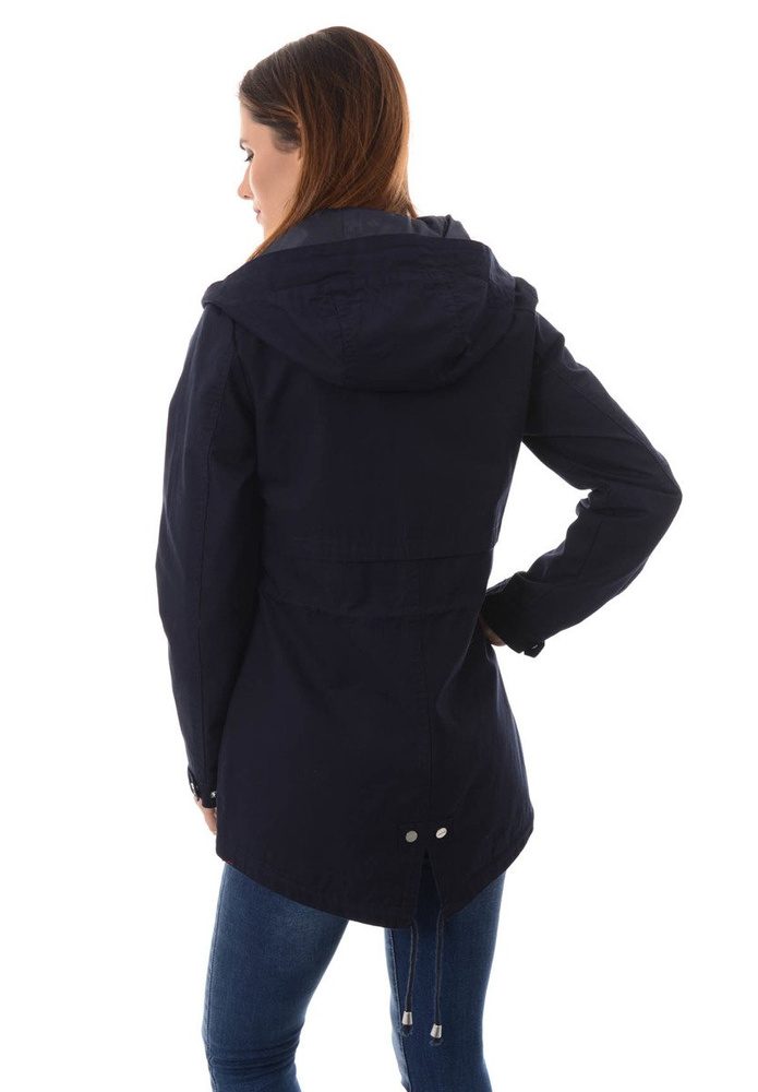 Damska Kurtka Parka Wiosenna Małgorzata Granatowa