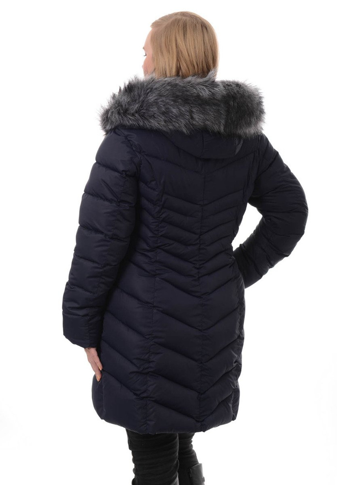 Damska Zimowa Ortalionowa Kurtka Granatowa