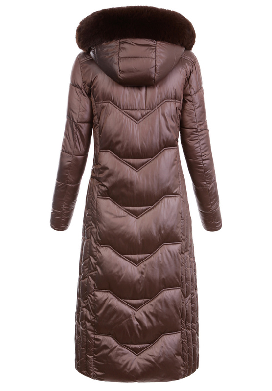 Damska Kurtka Pikowana Roberta Brązowa
