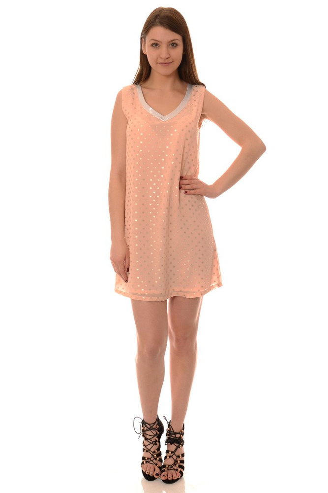 Piękna Sukienka Damska Bianca Blady Róż