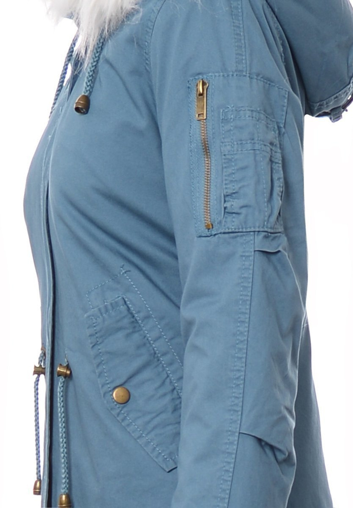 Parka Zimowa 2w1 Niebieska