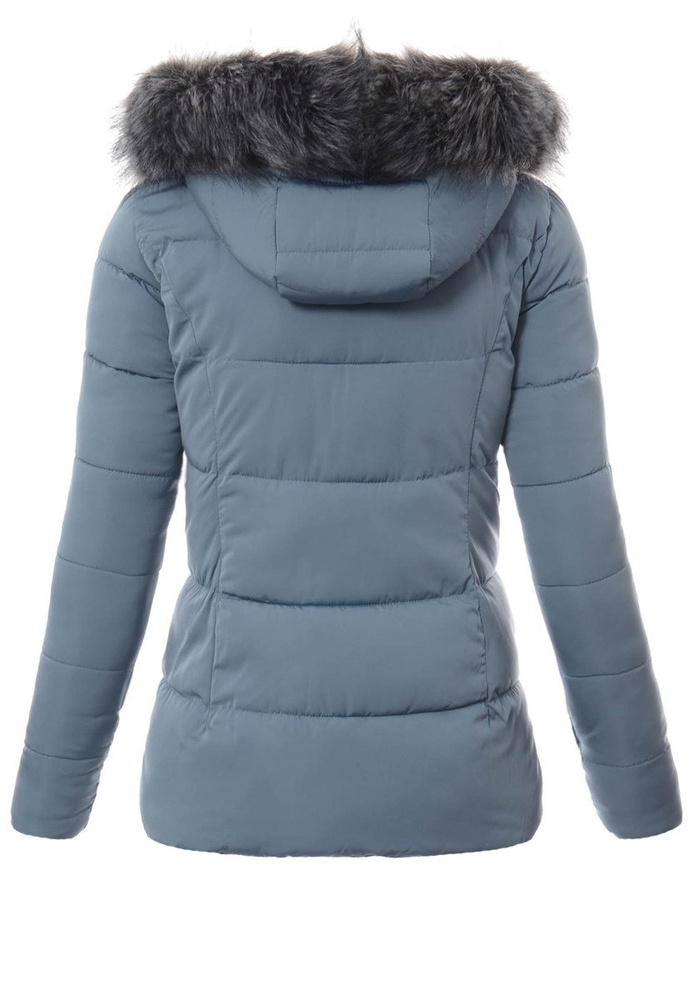 Damska Zimowa Kurtka Ortalionowa Błękit