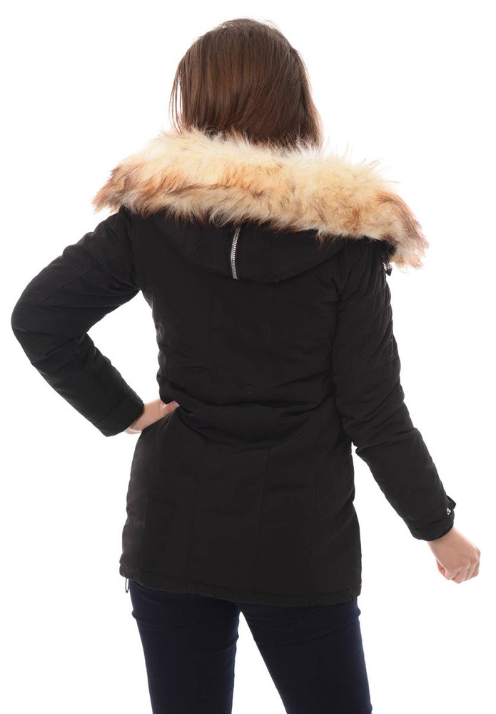 Damska Zimowa Kurtka Ortalionowa Czarna