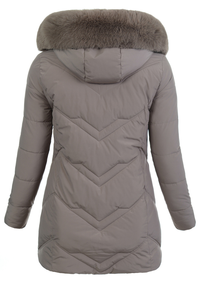 Damska Kurtka Ortalionowa Jadwiga Jasno Brązowa