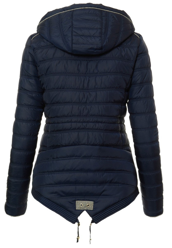 Damska Jesienna Wiosenna Kurtka Granatowa
