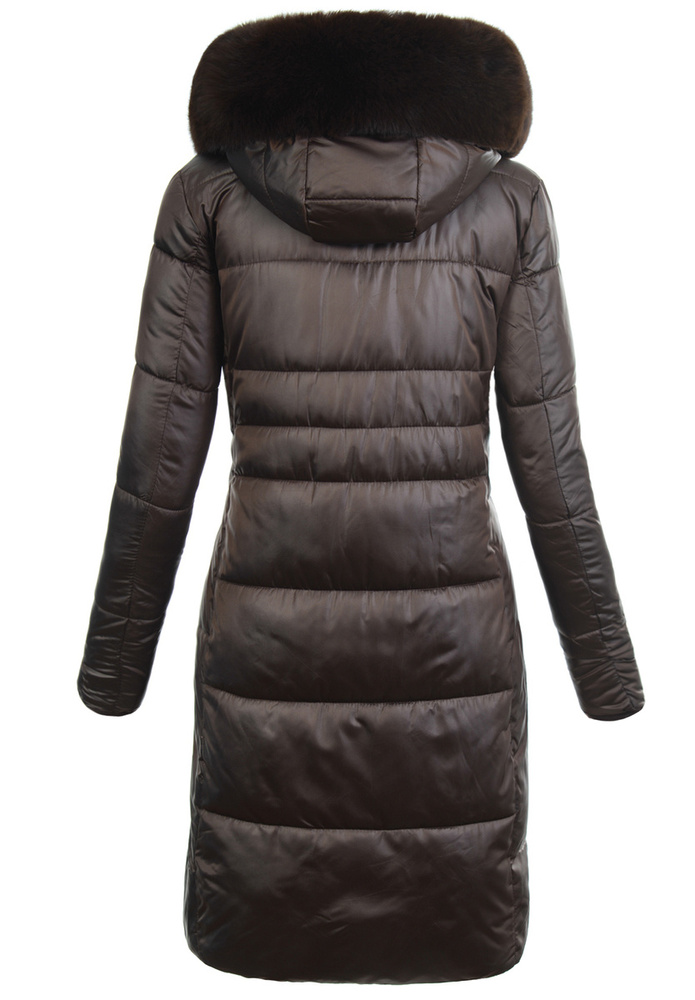Damska Kurtka Zimowa Jolanta Brązowa