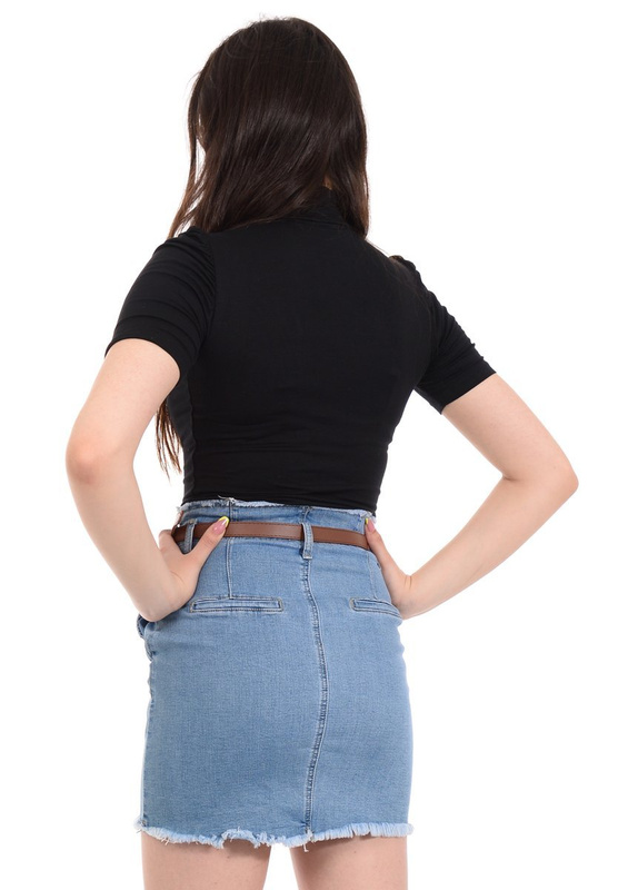 Damska Spódnica Jeansowa Niebieska