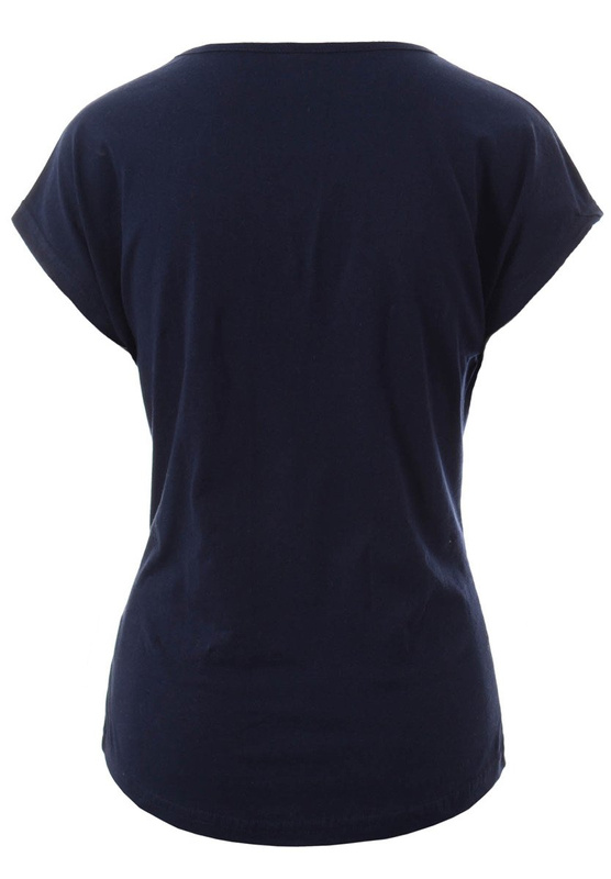 Damska Koszulka Krótki Rękaw Nadruk "Mogę Być Twoja" Granatowa