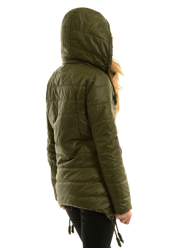 Damska Jesienna Wiosenna Kurtka Ortalionowa Asena Zielona