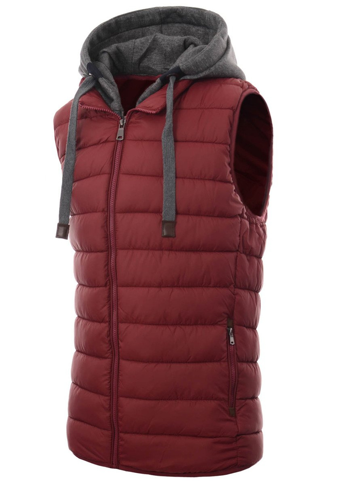 Męska Kamizelka Bezrękawnik Wiktor Bordowy