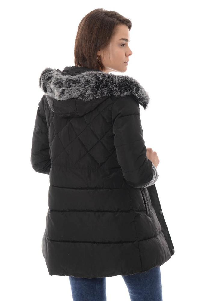 Damska Zimowa Kurtka Ortalionowa Czarna