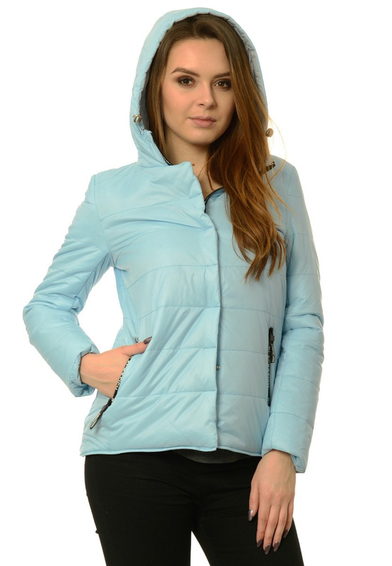Damska Jesienna Wiosenna Kurtka Paula Błękitna