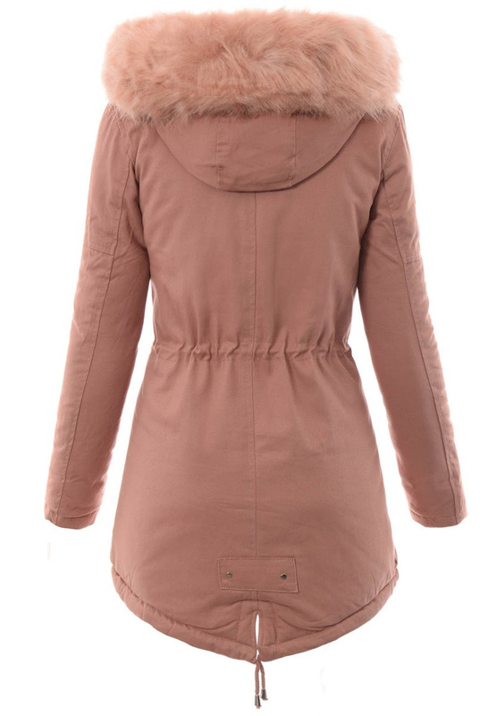 Damska Kurtka Parka Zimowa Różowa
