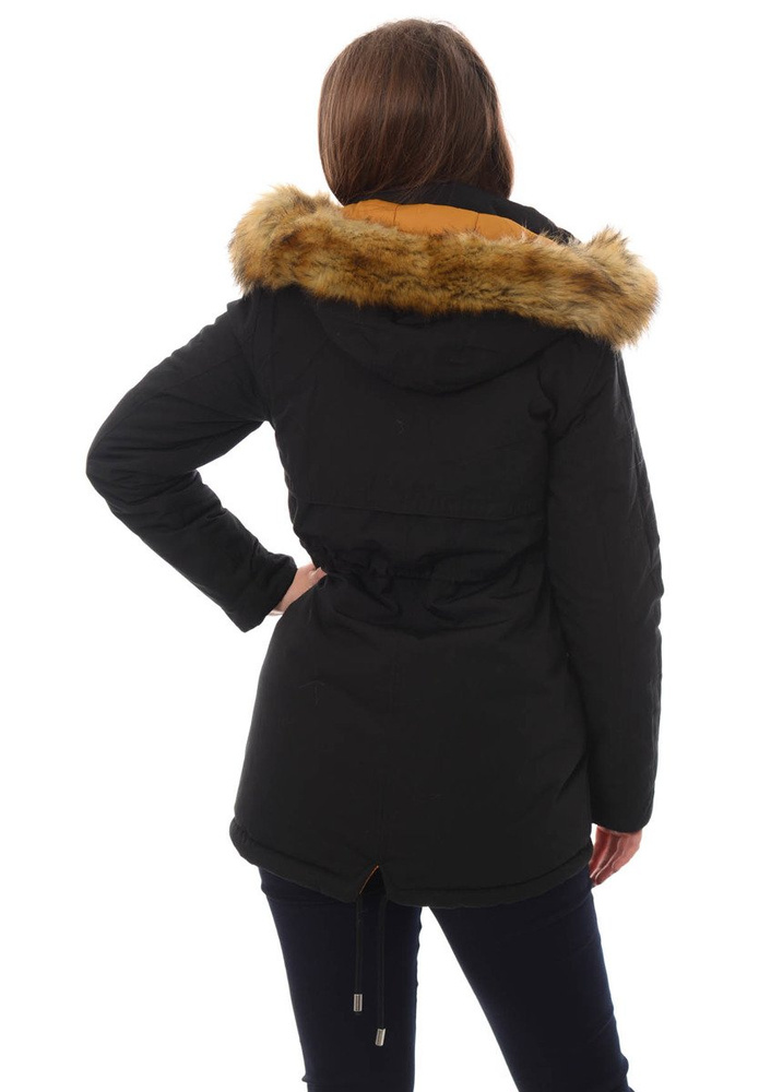 Damska Dwustronna Zimowa Kurtka Adriana Czarna