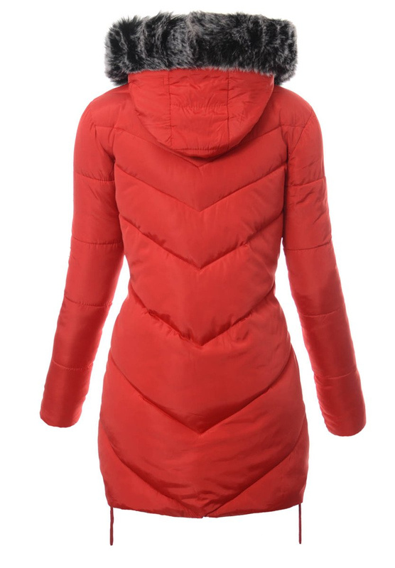 Damska Zimowa Kurtka Ortalionowa Lucyna Czerwona