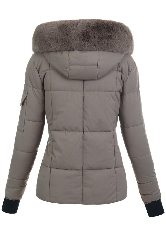 Damska Kurtka Zimowa Florentyna Jasno Brązowa