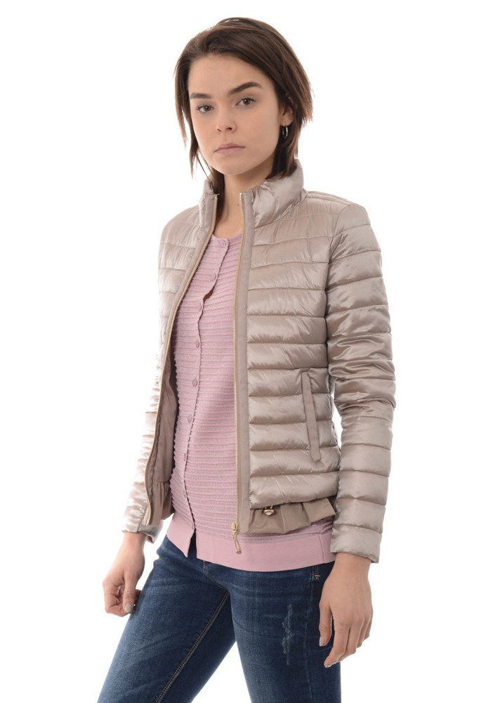 Damska Wiosenna Kurtka Beżowa