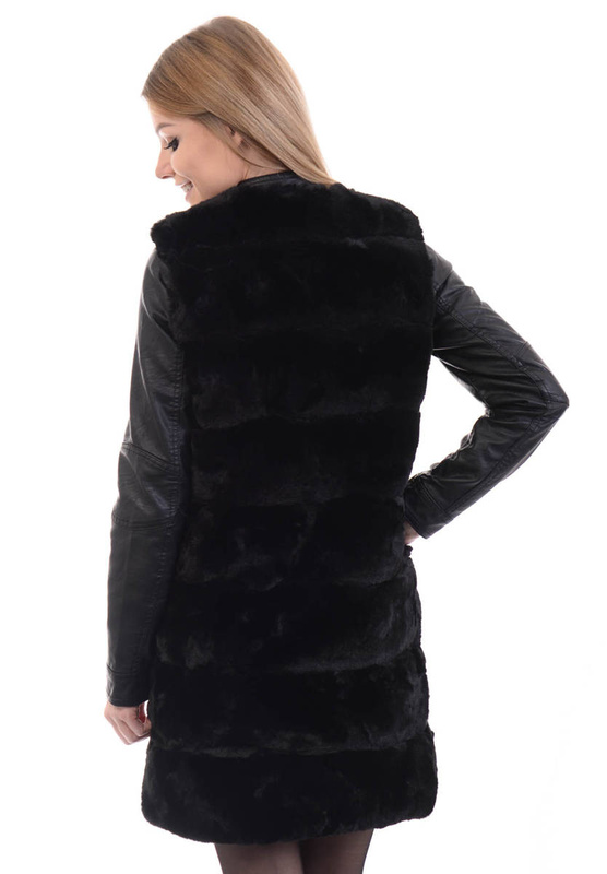 Damska Kamizelka Bezrękawnik Anastazja Czarny