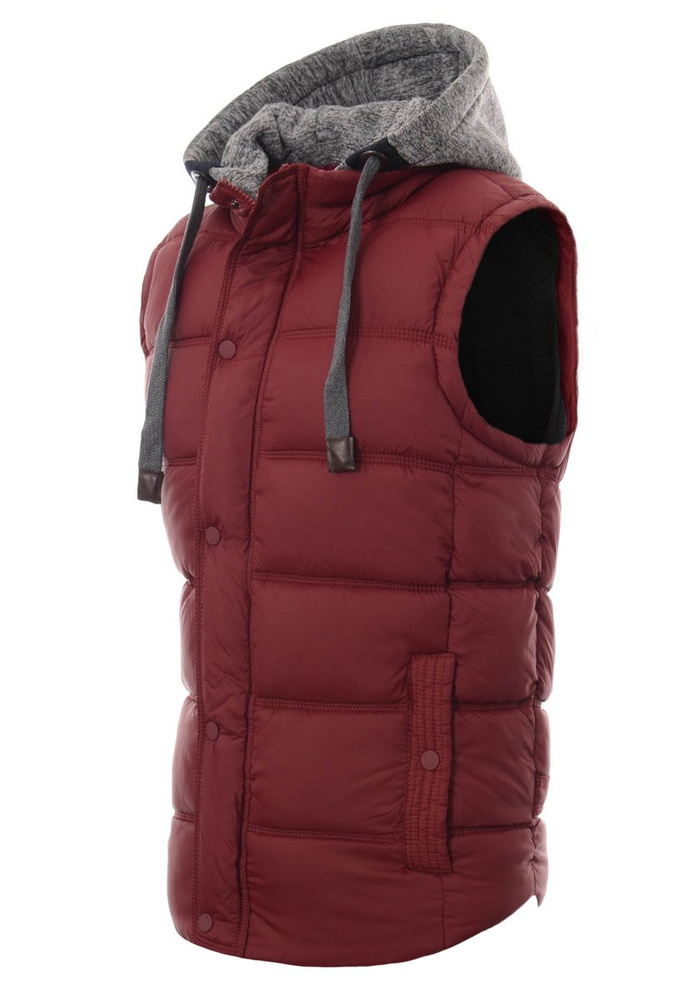 Męska Kamizelka Bezrękawnik Adrian Bordowy