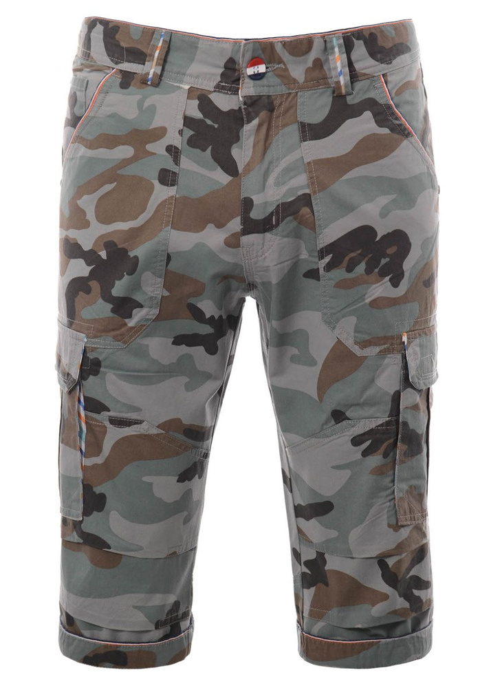 Męskie Spodenki Krótkie Bojówki Moro Khaki