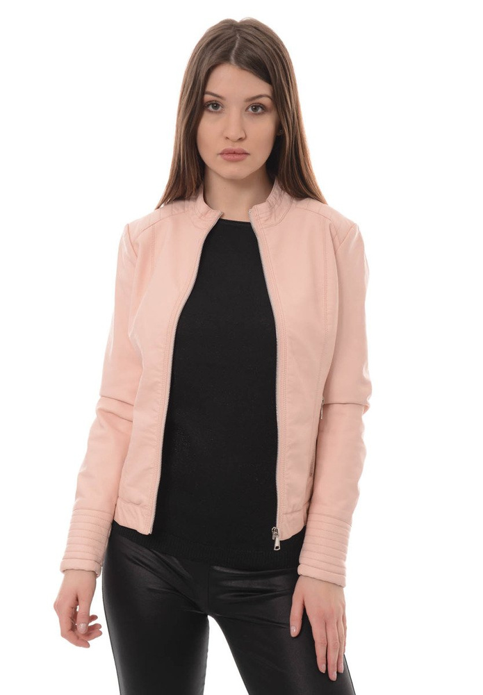 Rewelacyjna Damska Kurtka Ramoneska Flora Różowa