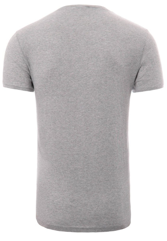 Męska Koszulka T-Shirt Nadruk NYC Jasno Szara