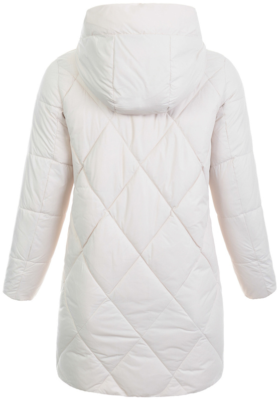 Damska Kurtka Pikowana Długa Leonia Beżowa