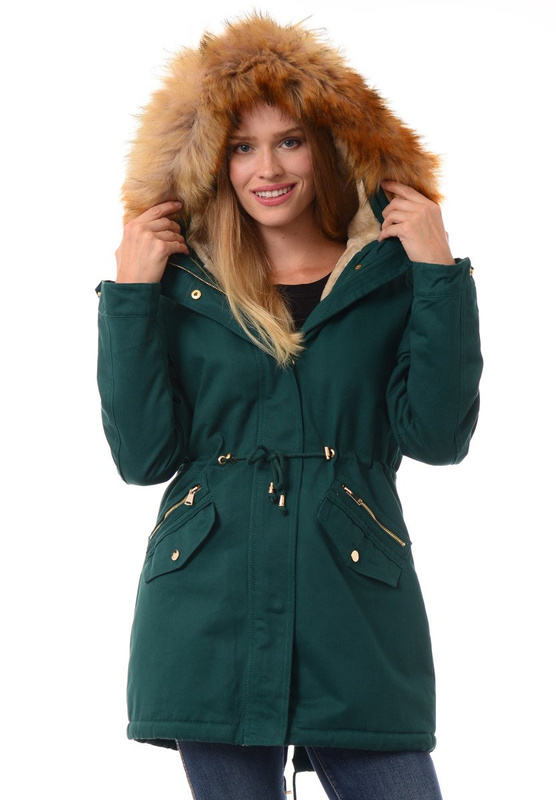 Damska Kurtka Zielona