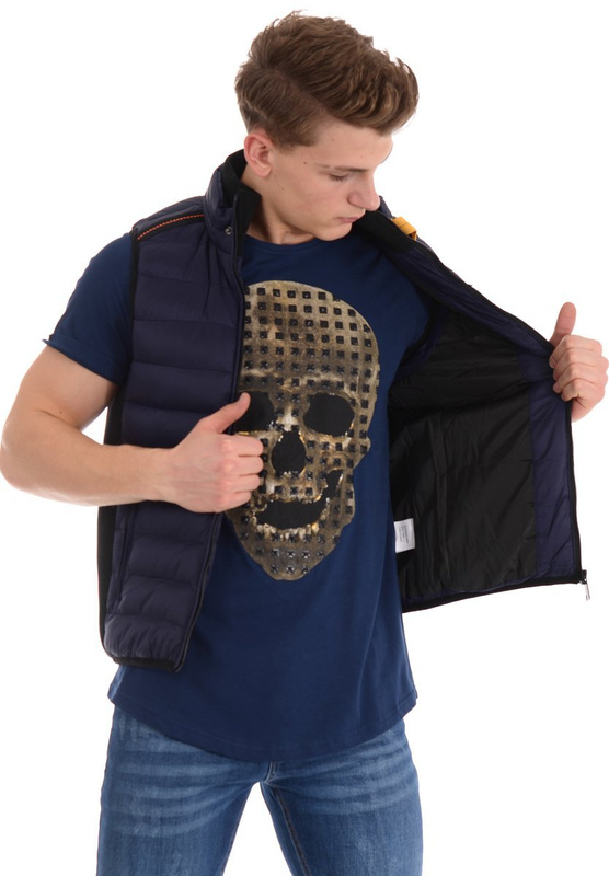 Męska Kamizelka Bezrękawnik Granatowy