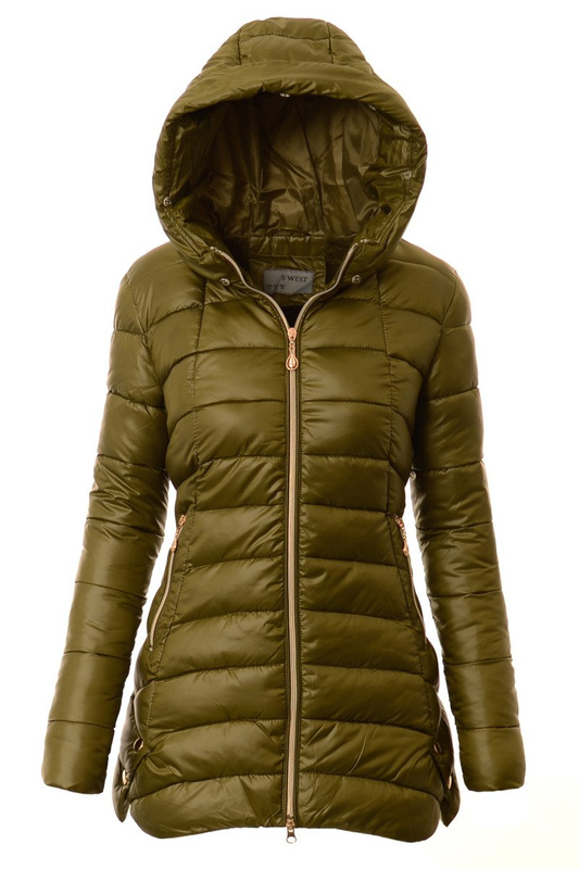 Damska Zimowa Ortalionowa Kurtka Candy Zielona