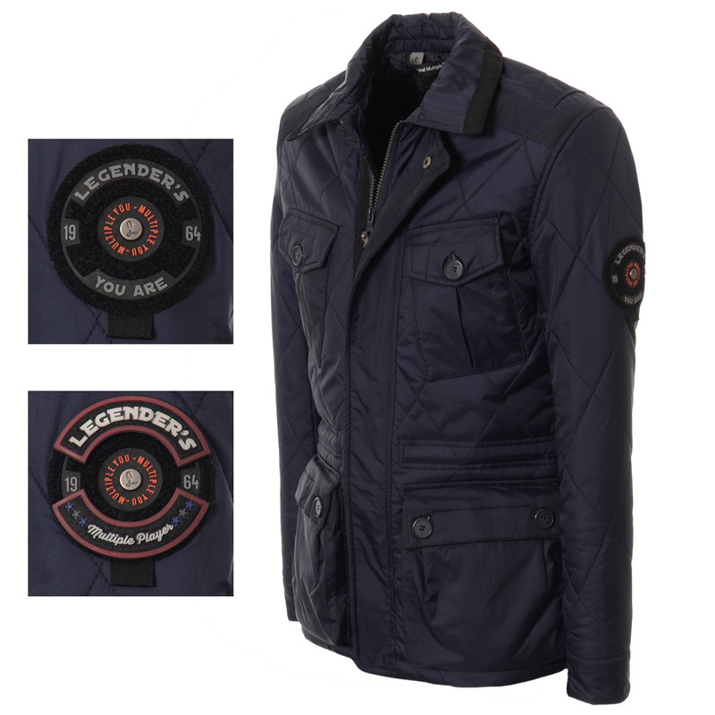 Legender's Support - Męska Kurtka Jesienno - Wiosenna Granat