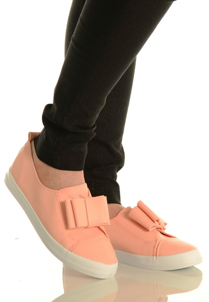 Trampki Slip On Platforma Łososiowe