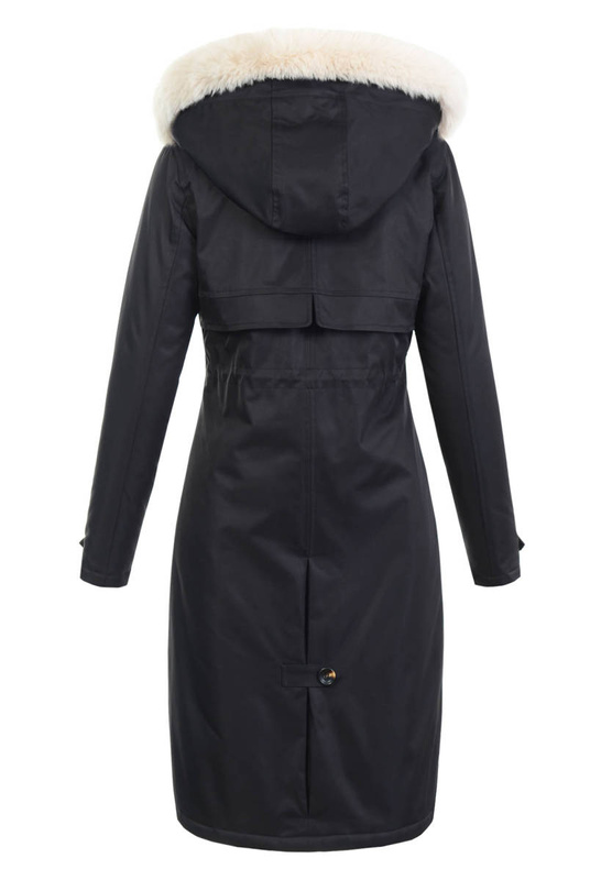 Damska Kurtka Parka Zimowa Selena Czarna