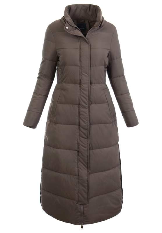 Damska Kurtka Ortalionowa Długa Lorena Brązowa