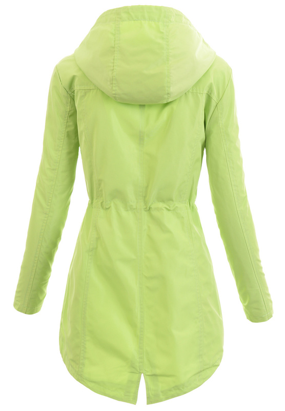 Damska Kurtka Parka Wiosenna Nadia Limonkowa