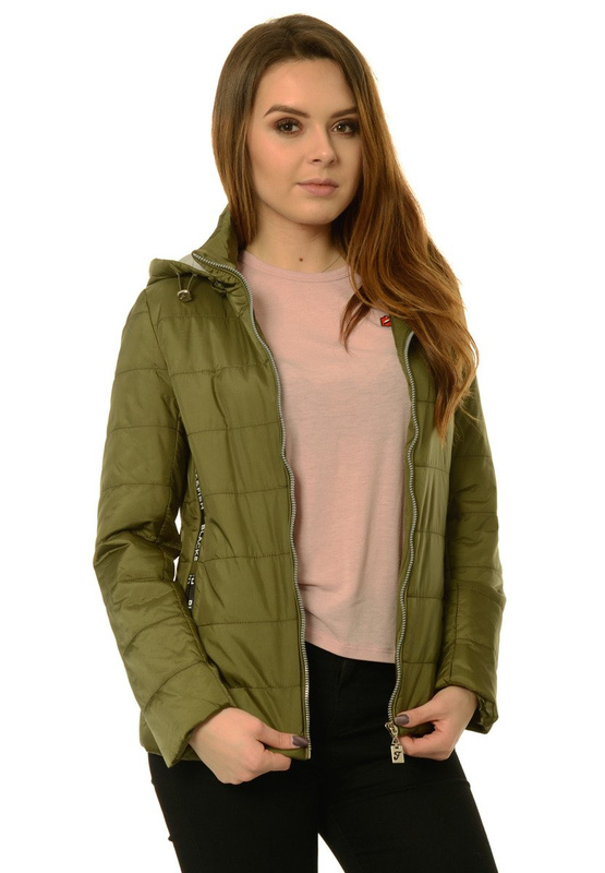 Damska Jesienna Wiosenna Kurtka Oliwkowa
